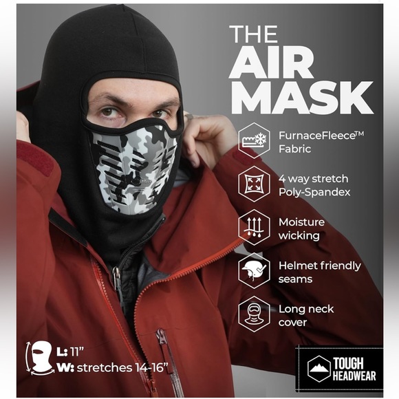 NWT Balaclava Ski Mask - Thermal Face Mask Cold Weather Motorcycle Mask - Picture 3 of 11